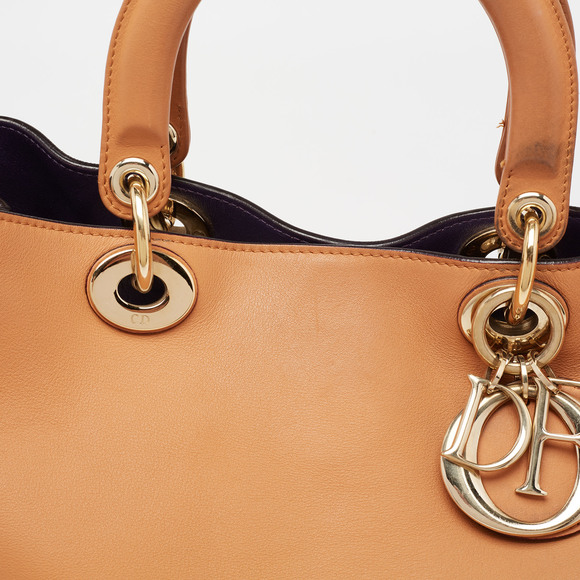 DIOR Brown Leather Large issimo Shopper Tote - Picture 5 of 9